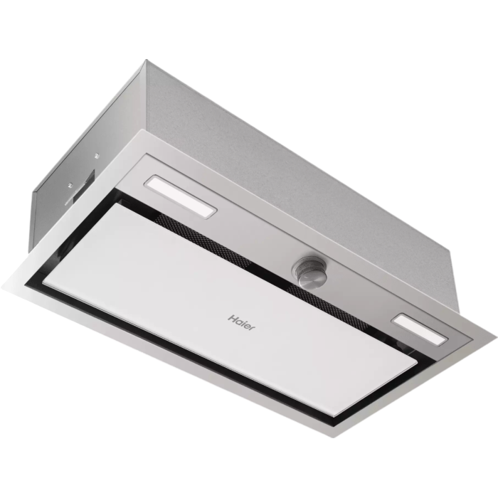 Вытяжка HAIER HVX-BI664GWX, утопленные переключатели, светодиодное освещение, периметрическое всасывание. Купить с доставкой
