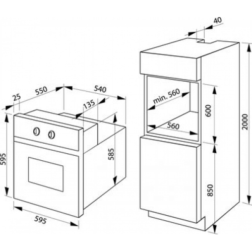 Духовка встраиваемая Hansa BOEI69573