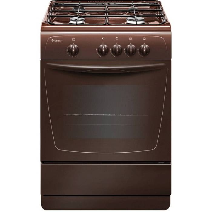GEFEST ПГ 1200‑C7 K89 — газовая плита, коричневый корпус, классик дизайн — Onbir.kg Бишкек, Кыргызстан