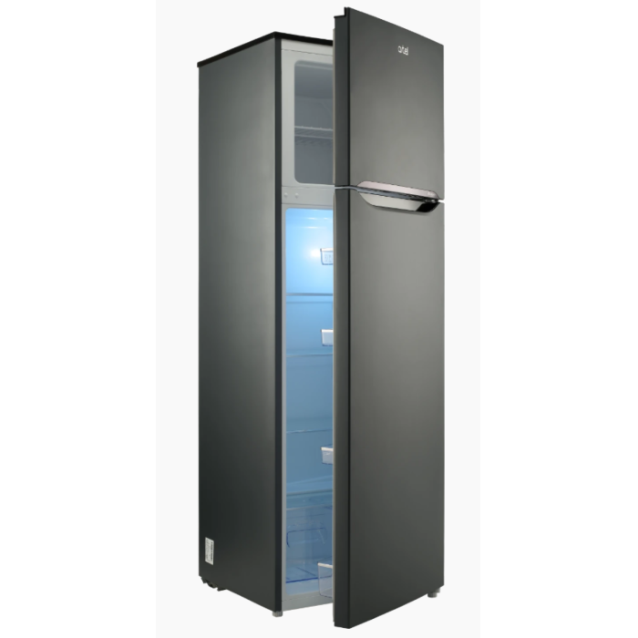 Artel HD‑341FN S Мокрый Асфальт — холодильная камера 207 л с 4 полками из каленого стекла и 2 ящиками — Onbir.kg Бишкек, Кыргызстан