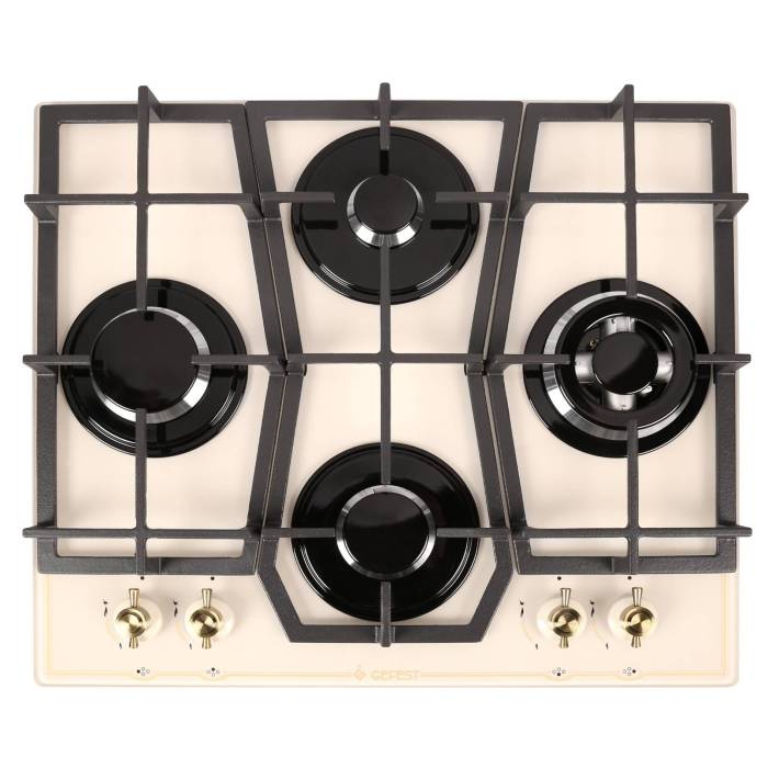 GEFEST ПВГ 2231-10 В85 — встроенный электроподжиг в ручках для удобного запуска конфорок — Onbir.kg Бишкек, Кыргызстан