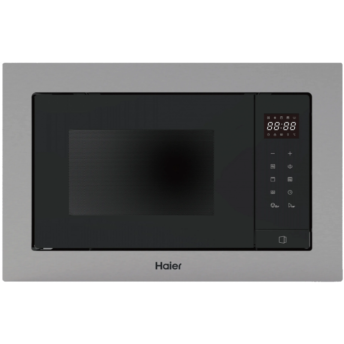 Встраиваемая микроволновая печь Haier HMX-BTG207X: 20 л, гриль, 700 Вт, сенсорное управление.