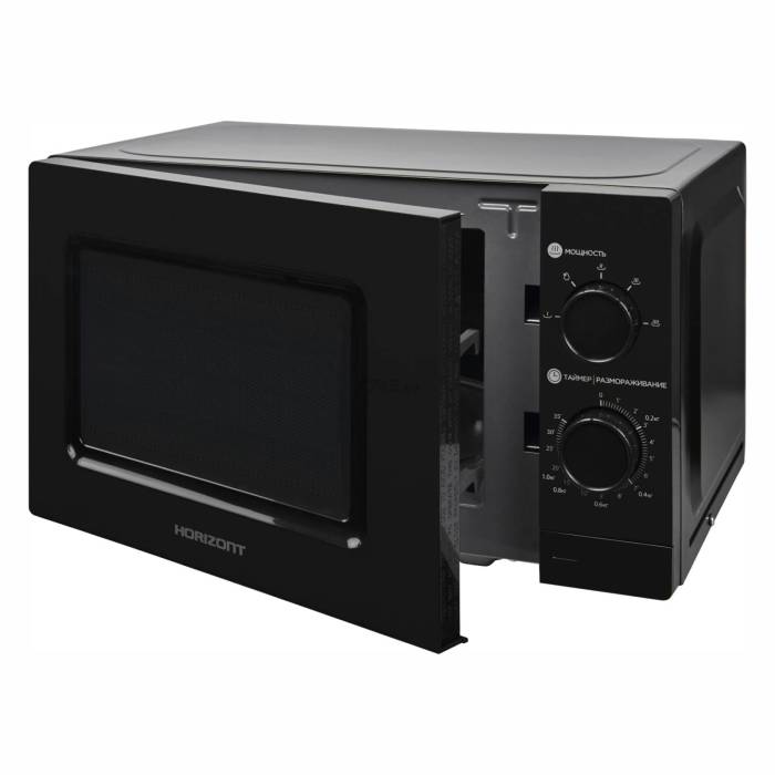Микроволновка Horizont — разморозка по весу, защита от включения с открытой дверцей. Заказать в Бишкеке