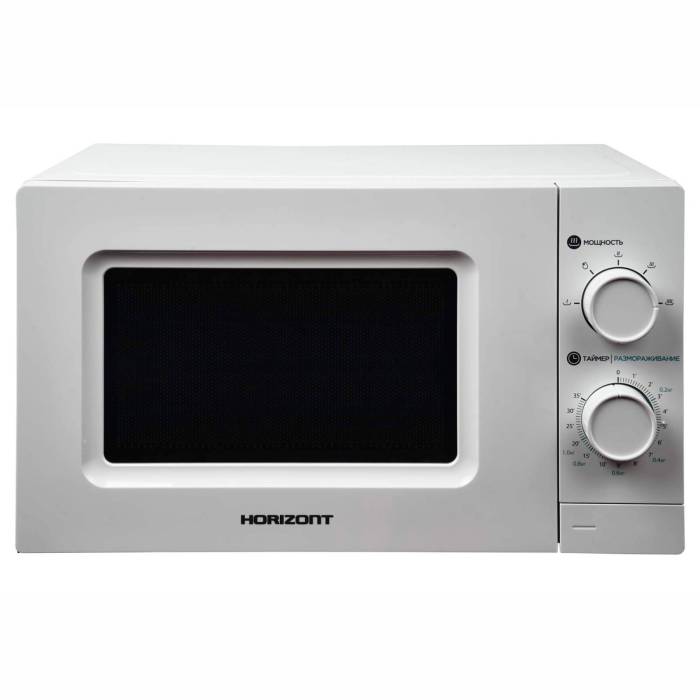 Horizont 20MW700-1378GSW — микроволновка 20 л, мощность 700 Вт. Купить с доставкой в Бишкеке
