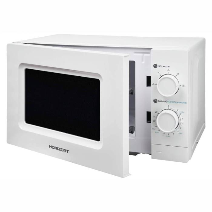 Horizont 20MW700-1378GSW — внутренняя подсветка, автоматическое отключение при открытии дверцы. Купить в Бишкеке