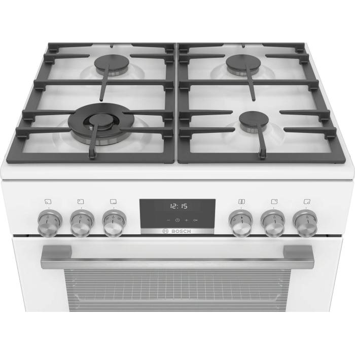 BOSCH HXS59AI21Q — белая кухонная плита с 9 режимами приготовления и диапазоном температур 50–275 °C — Onbir.kg Бишкек, Кыргызстан