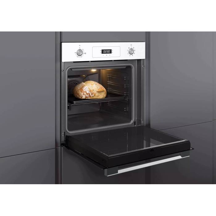 HAIER HOD-P08TGW, белый духовой шкаф с направляющими, смотреть в Бишкеке
