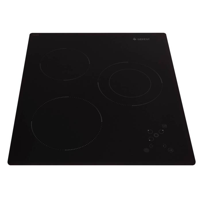 GEFEST ПВЭ 4100 — сенсорное управление конфорками и таймером для точного контроля приготовления — Onbir.kg Бишкек, Кыргызстан