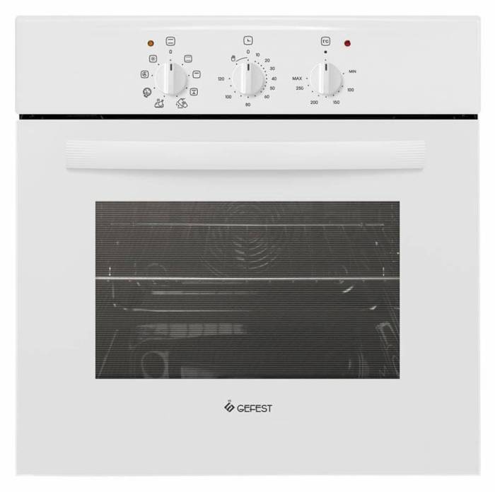 GEFEST ЭДВ ДА 602-01 — электрическая встраиваемая духовка, белый корпус — Onbir.kg Бишкек, Кыргызстан