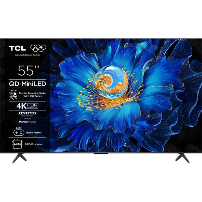 TCL 55C6KS — технология Mini LED FALD (180 зон) для глубокого чёрного и высокой контрастности