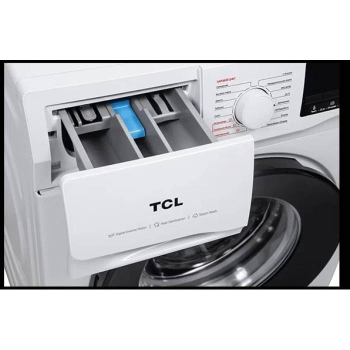 TCL WF7010F60BW — функция дозагрузки белья после запуска цикла, удобство использования, меньше циклов стирки и больше экономии.