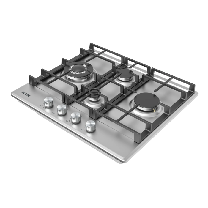 BLESK BZ60G097S — варочная панель из нержавеющей стали SUS201, сертификация CE, ROHS, современная кухонная техника для безопасной эксплуатации.