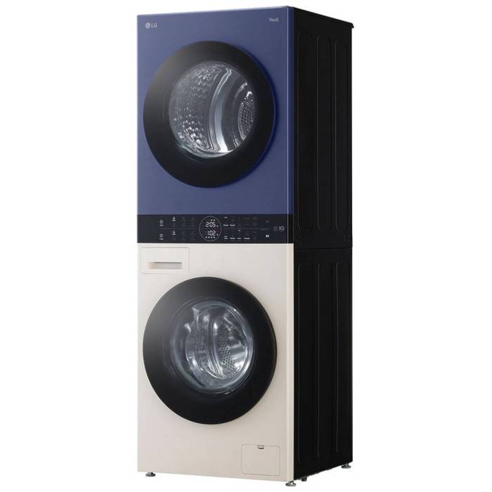 LG WashTower W4W8LVPK4HM — самоочищающийся конденсатор и функция двойной сушки — Onbir.kg Бишкек, Кыргызстан