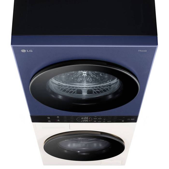 LG WashTower W4W8LVPK4HM — управление через ThinQ (Wi-Fi), Smart Pairing и удаленный контроль цикла — Onbir.kg Бишкек, Кыргызстан