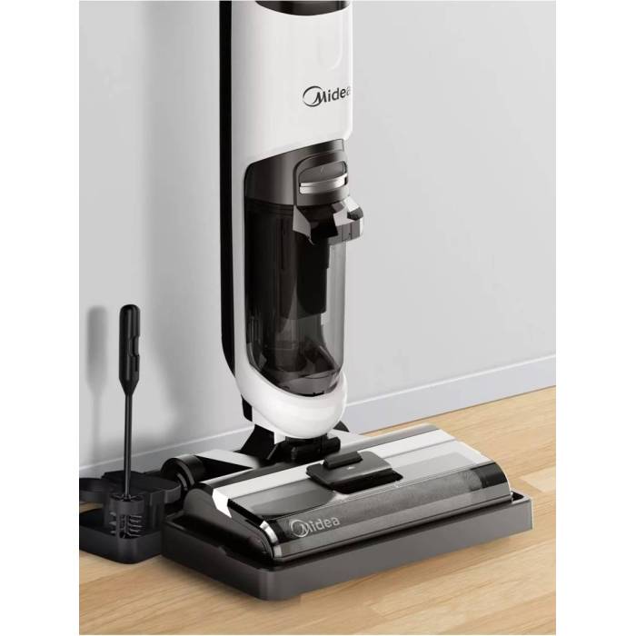 Midea MVC-X6 — автоматическая самоочистка: достаточно установить на поддон и нажать кнопку