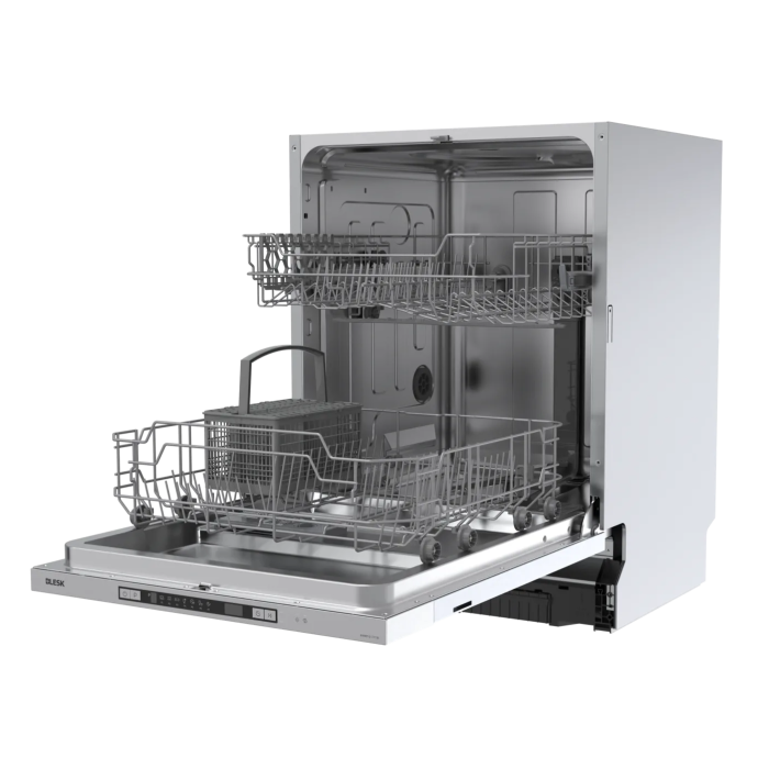 BLESK BXWP12-7713E — кнопочное управление, 2 корзины, функция полузагрузки, доставка Onbir.kg