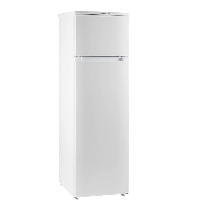 Бирюса 424 — двухкамерный холодильник с верхним расположением морозильной камеры, общий объем 205 л (холодильная камера 170 л, морозильная 35 л), класс энергоэффективности A, уровень шума до 40 дБ, цвет белый.