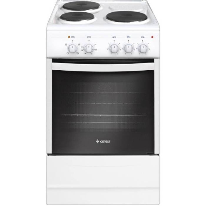 GEFEST ЭП Н Д 5140 — электрическая плита, белый корпус, эмалированная поверхность — Onbir.kg Бишкек, Кыргызстан