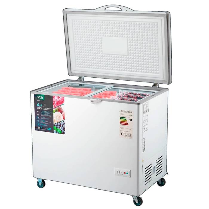 Морозильный ларь Artel AFC300 с температурой до -24°C и хранением свежести 24 часа — купить в Бишкеке