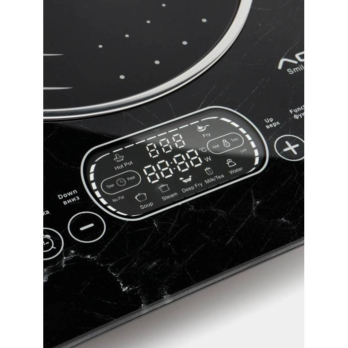 Настольная плита AOTE AT-27037 — безопасная и энергоэффективная варочная панель — Onbir.kg.