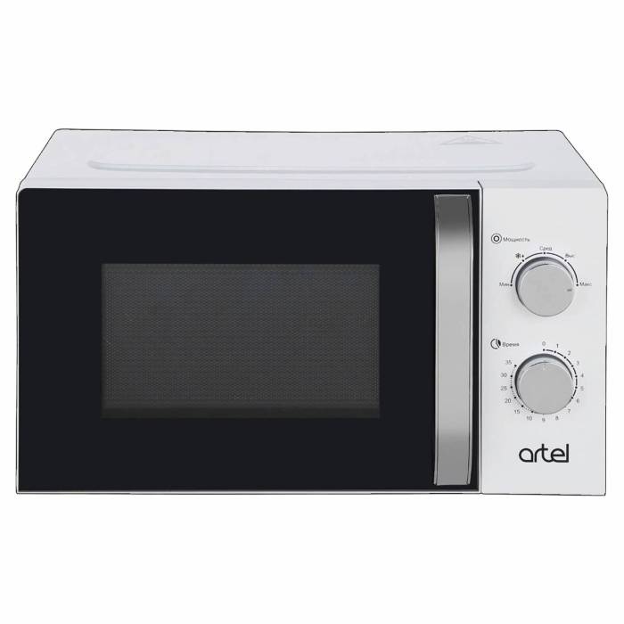 Микроволновая печь Artel — белый корпус, лаконичный дизайн, габариты 45,5×35,1×26,1 см. Купить с доставкой.
