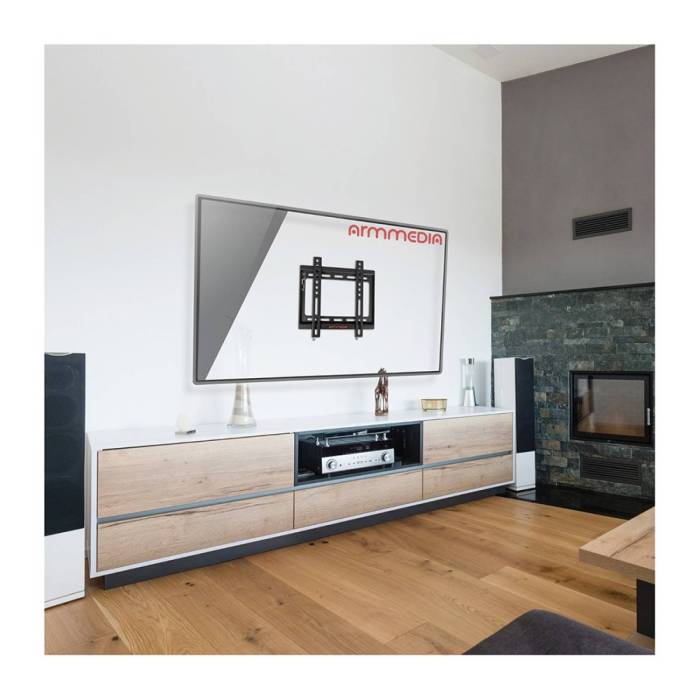 Настенный кронштейн Arm media STEEL-5 black — Расстояние от стены: 20 мм — Onbir.kg Бишкек, Кыргызстан