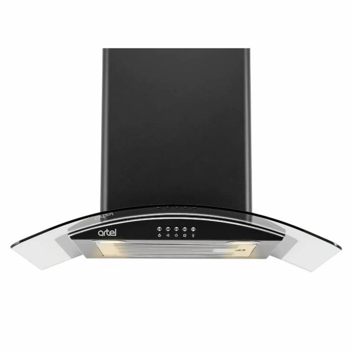 Artel ART-0660 RAINBOW Черная — вытяжка с производительностью 700 м³/ч для кухни. Заказать в Бишкеке с доставкой