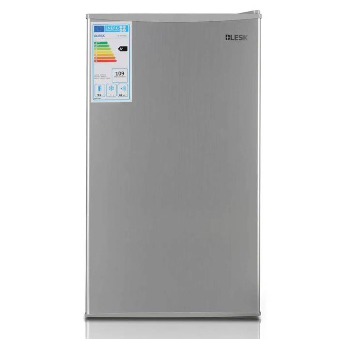BLESK BL-121ZS(S) — компактный серебристый холодильник 93 литра, купить в Бишкеке