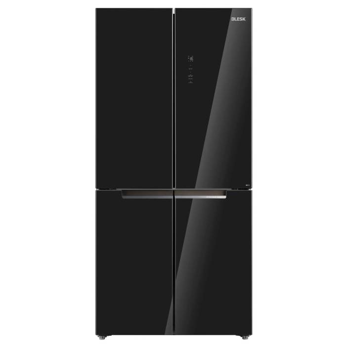 BLESK BL-YG611RWEN — современный холодильник Side-by-Side объёмом 474 л в чёрном цвете, купить в Бишкеке с доставкой