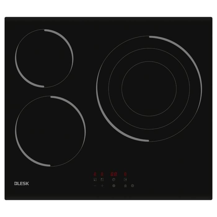 BLESK BZDB6T5704 — электрическая варочная панель с тремя конфорками и общей мощностью до 6200 Вт, заказать онлайн с доставкой в Бишкеке
