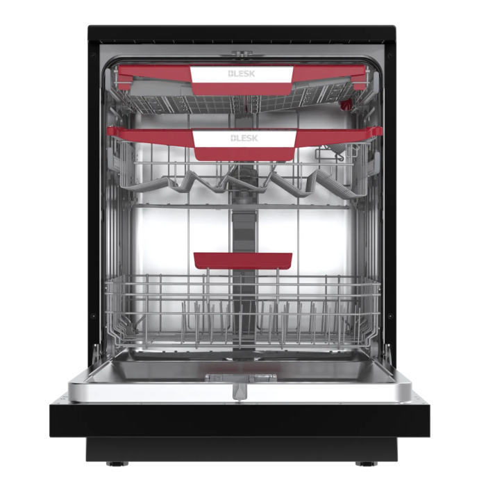 BLESK BXWD14-IN76090UX — программы: Интенсивная, Автоматическая, ЭКО, 90 мин, Стекло, Быстрая, Гигиеническая, Набухание, Самоочистка, Экспресс, Сильная стирка, Усиленная сушка, Onbir.kg