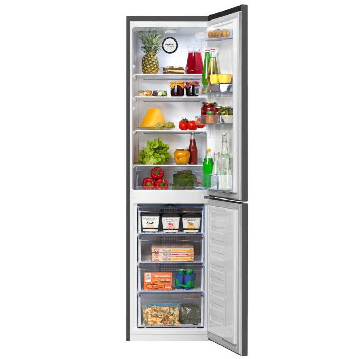 Beko B1RCNK332G холодильник — высота 201 см, ширина 54 см, серый корпус ONBIR.KG