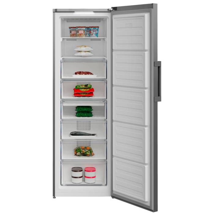 Beko B3RFNK312S — вертикальный морозильник с объёмом 312 л и системой NoFrost, заказать с доставкой в Бишкеке