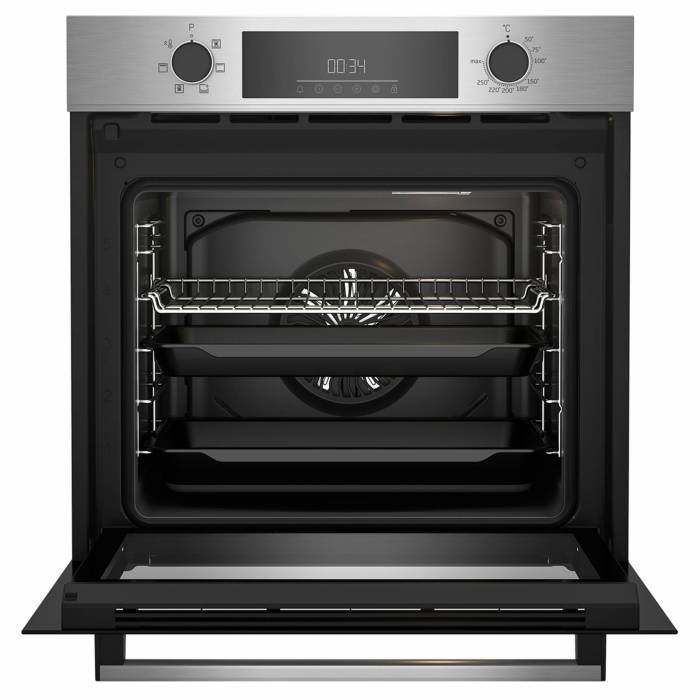 Духовой шкаф Beko BBIE18300W — быстрый разогрев, гриль, конвекция и безопасность с блокировкой кнопок. Купить в Бишкеке