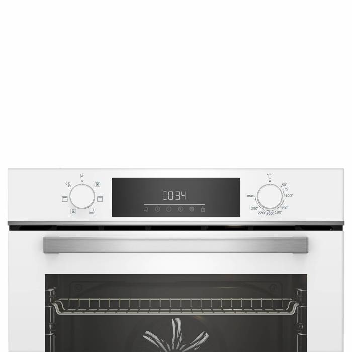 Духовой шкаф Beko BBIE18300W — с грилем, функцией бустера и телескопическими направляющими. Купить с доставкой