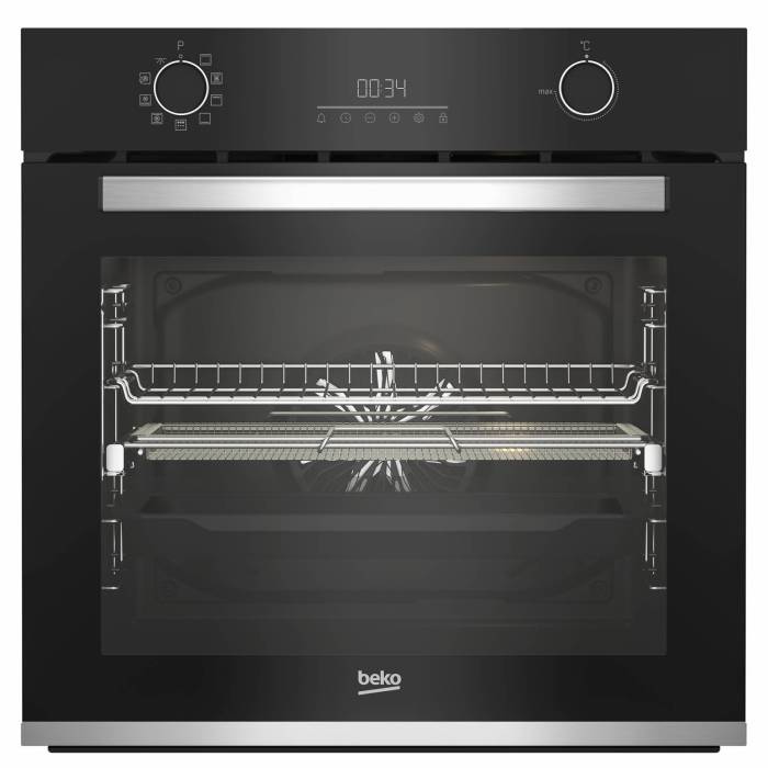 Встраиваемая духовка Beko BBIMA13302BMPE — объем 72 л, 9 режимов приготовления, корпус из нержавеющей стали, купить в Бишкеке с доставкой