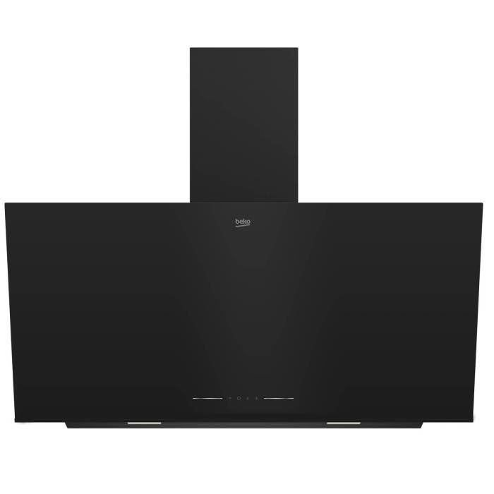 Наклонная вытяжка Beko BHCA92442BBH — широкая модель 90 см с современным чёрным дизайном ONBIR.KG