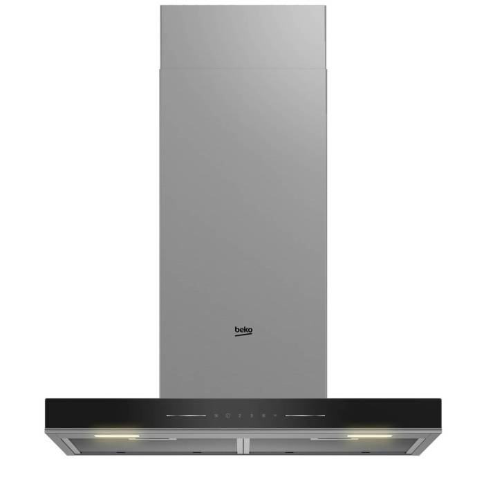 Каминная вытяжка Beko BHCB66641BBHS — настенная модель 60 см с чёрным корпусом и сенсорным управлением ONBIR.KG