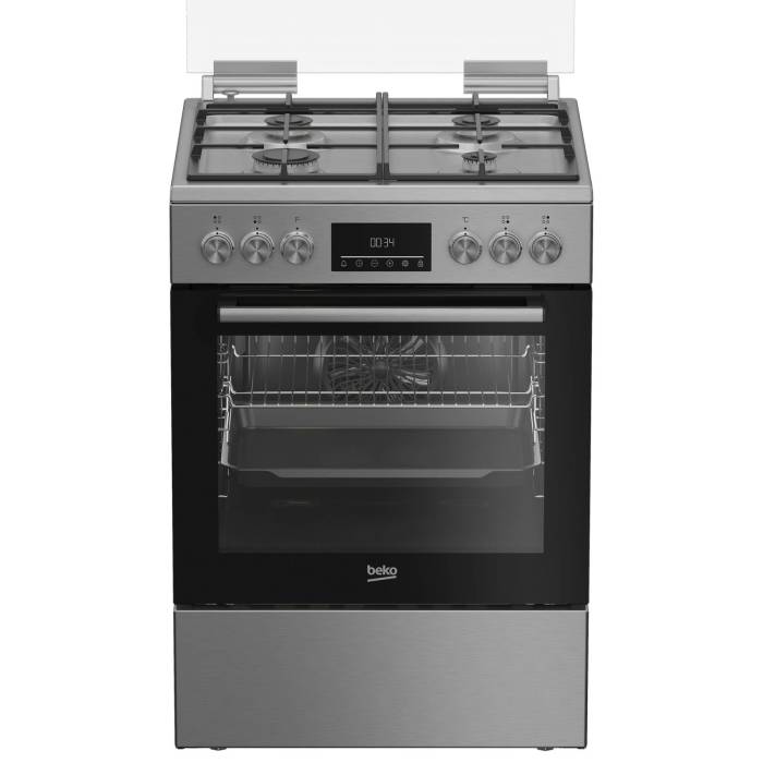 Beko FBM6230TXDSN — газоэлектрическая плита в цвете нержавеющей стали, купить онлайн с доставкой в Бишкеке