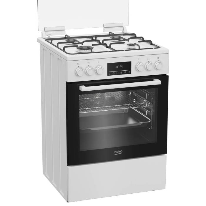 Beko FBM62320WDSN — варочная панель с четырьмя газовыми конфорками и высокоэффективными горелками для быстрого нагрева и экономии газа