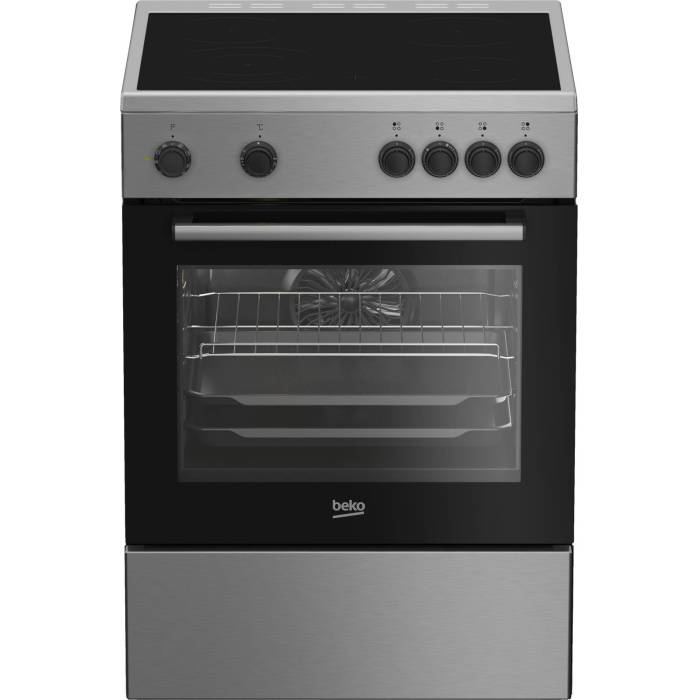 Электрическая плита Beko FBM6701X — 60×60 см, нержавеющая сталь, 4 витрокерамические зоны ONBIR.KG