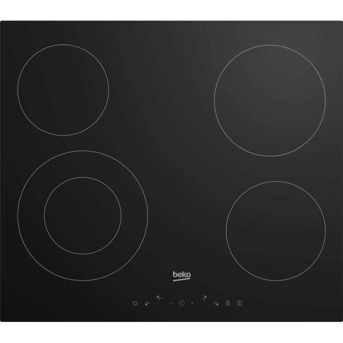 Варочная панель Beko HIC 64402 T — стеклокерамическая модель с 4 зонами нагрева и мощностью 6700 Вт ONBIR.KG