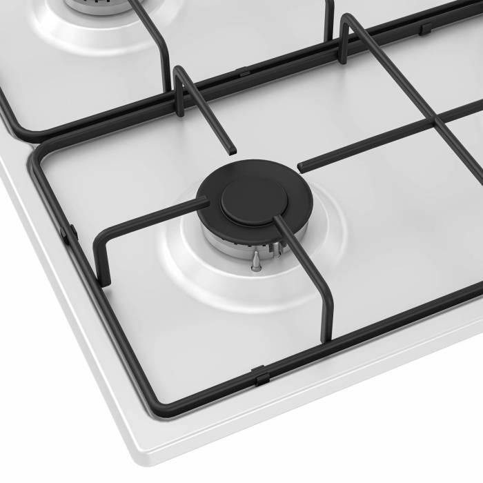 Beko HIGG 64123 SW — белая поверхность с металлическим корпусом и прочными эмалированными решетками, заказать онлайн в Кыргызстане