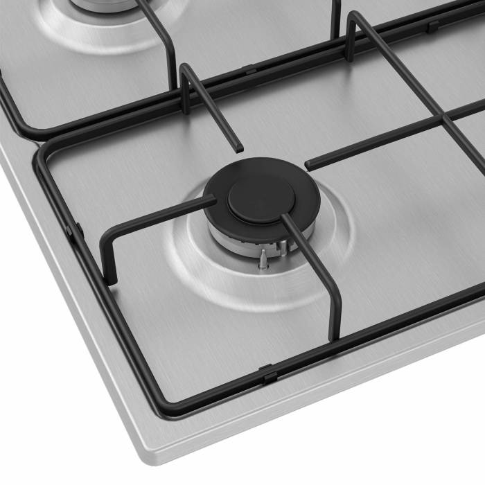 Варочная панель Beko HIGG 641C3 SX — надежная газовая панель из нержавеющей стали с 4 конфорками, купить в Бишкеке с доставкой