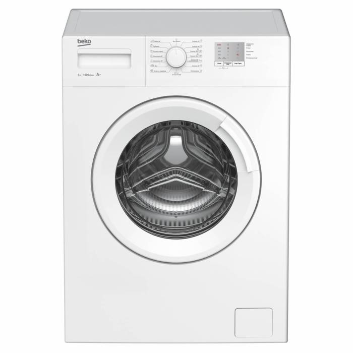 Стиральная машина Beko WRE6511BWW — загрузка 6 кг, класс А, отжим 1000 об/мин. Купить в Бишкеке с доставкой