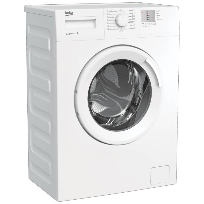 Beko WRS5511BWW — 15 программ стирки, включая экспресс и шерсть, LED-индикация и отложенный старт, купить онлайн в Кыргызстане