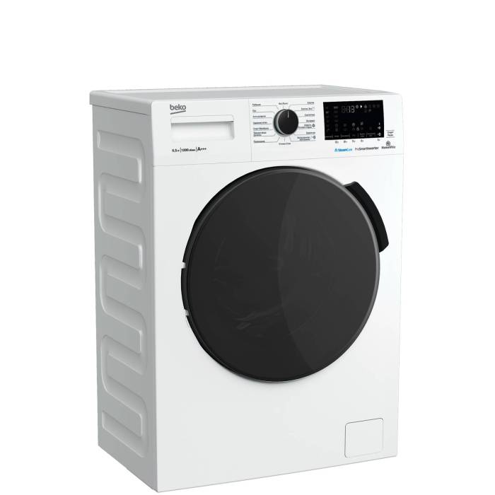 Beko WSPE6H616W стиральная машина — компактные габариты: высота 84 см, ширина 59.6 см, глубина 44 см ONBIR.KG