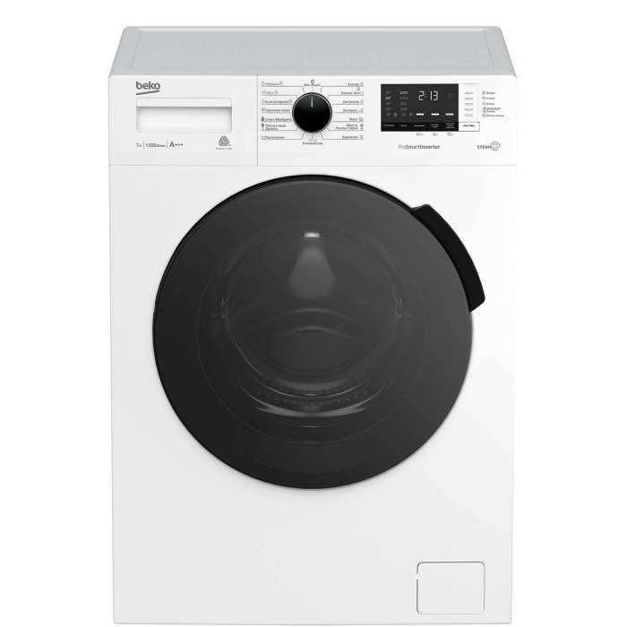 Стиральная машина Beko WSPE7612W 7 кг — инверторный ProSmart мотор ONBIR.KG