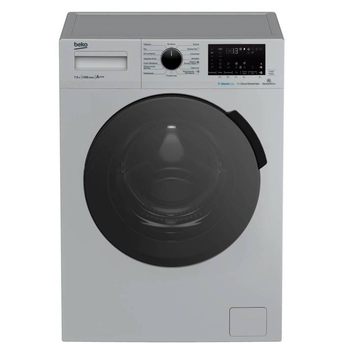 Стиральная машина Beko WSPE7H616S 7.5 кг — инверторный ProSmart мотор ONBIR.KG