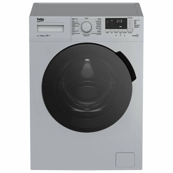 Стиральная машина Beko WSRE6512PRS с 15 программами, включая паровые для гигиенической стирки и пуховиков. Купить в Бишкеке онлайн